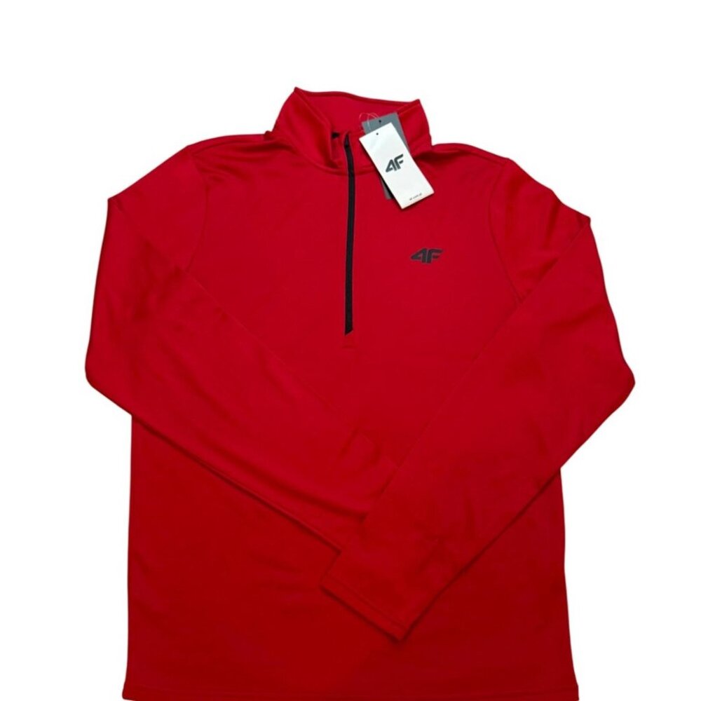 4F Verona Mid-Layer Medium 1/4-Zip Performance Pullover Top Men New